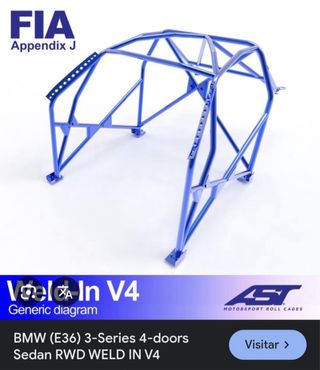 Barras antivuelco AST V4 BMW E36 Berlina