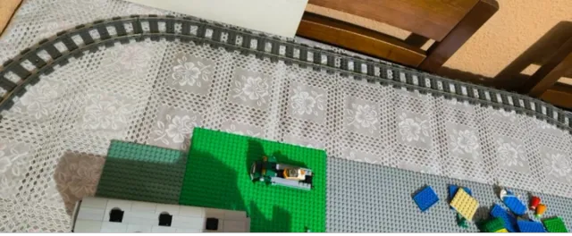 Vías de tren lego 9V