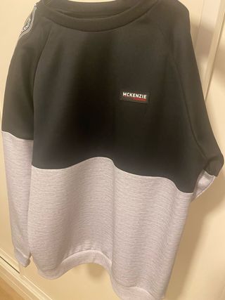 Sudadera McKenzie XL Niño Negra y Gris