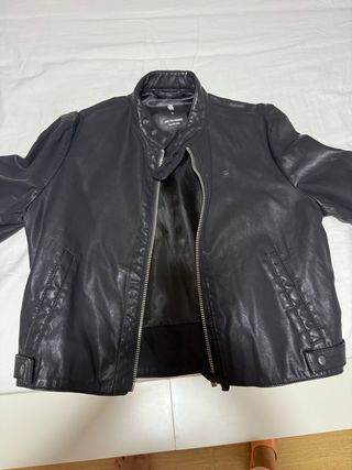 Chaqueta de cuero G-Star RAW negra