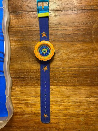 Reloj Flik Flak Infantil Azul Multicolor