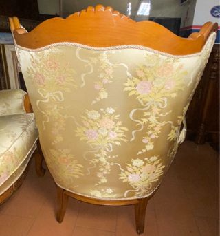 Conjunto Sofá y 2 Sillones Estilo Clásico