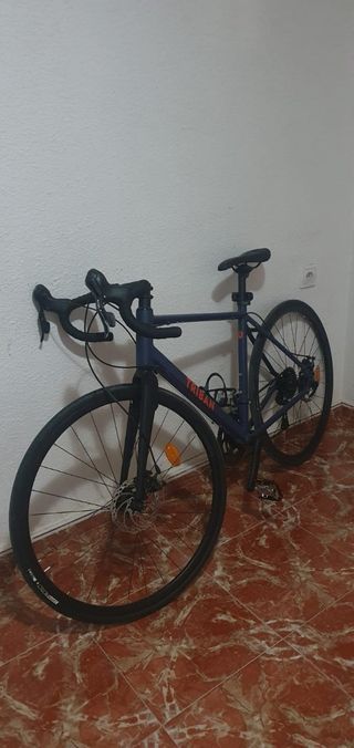Bicicleta de Ciclismo Triban Azul