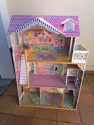 Casita de muñecas Bardie de madera