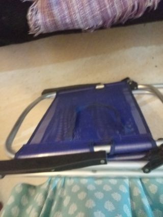 Silla Playa Plegable Azul es muy resistente