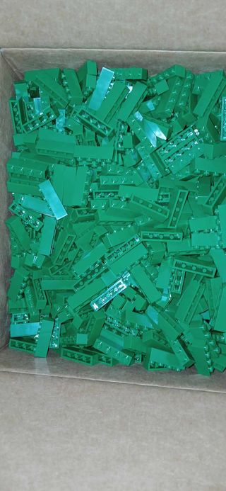 LEGO Tijolo 1x4 Verde - 50 Unidades Novas