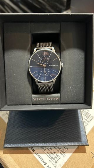 Reloj Viceroy Hombre Plata y Azul