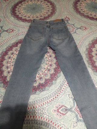 Pitillo vaquero de chica azul claro