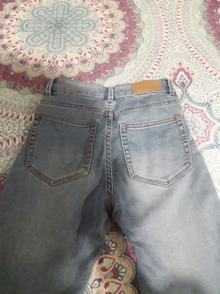 Pitillo vaquero de chica azul claro