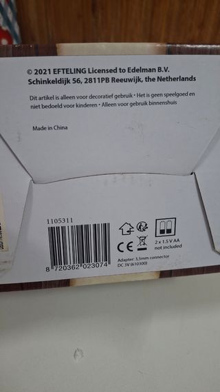 Casita Efteling Anton Pieck con luz LED