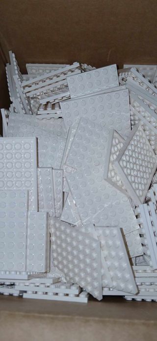 LEGO Plate 6x8 White 25 unidades novas