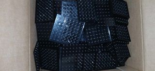 LEGO Plate 6x8 Black 25 unidades novas