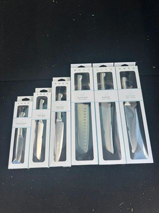 Set de 6 cuchillos Smeg nuevos