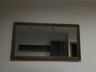 Espejo decorativo madera y dorado