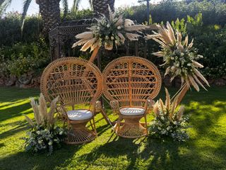 Arco de madera para ceremonias