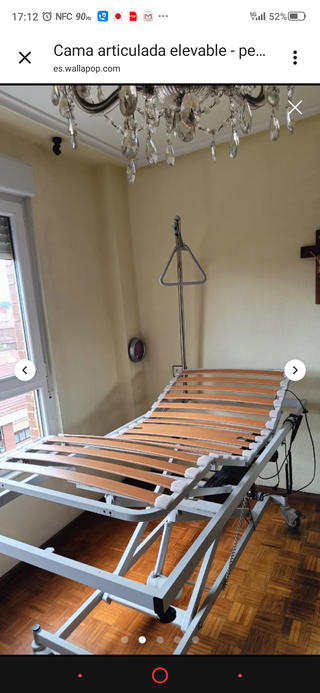 Alquilo cama eléctrica elevable con colchón.
