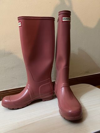 Botas de agua Hunter rosas