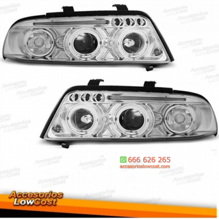 FAROS OJOS DE ÁNGEL AUDI A4 B5 (99-01). FONDO CRO