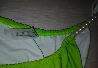 Bikini Verde con Perlas