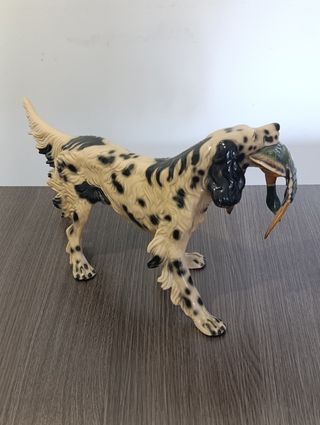 Figura perro Setter inglés porcelana