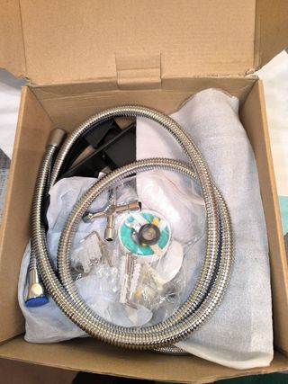 Conjunto Grifería Baño Negra