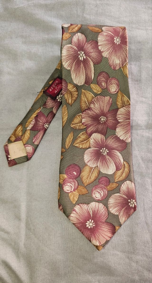 Corbata Seda Prochownik Vintage Flores
