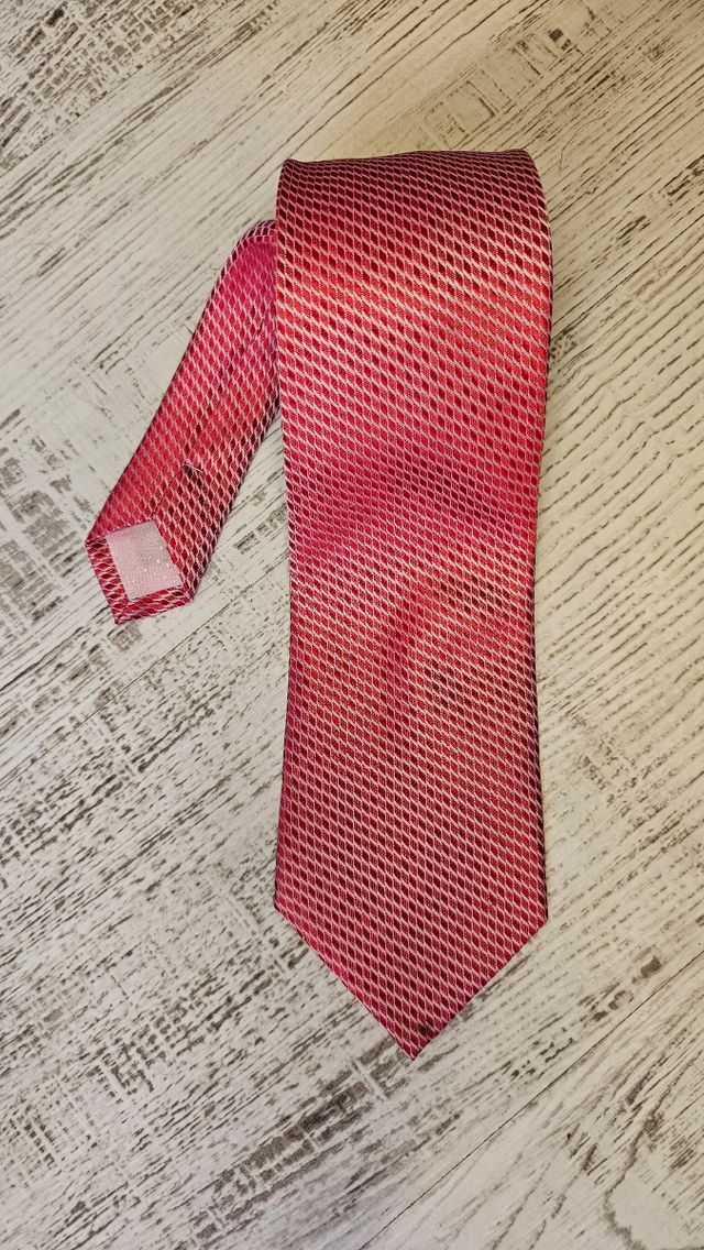 Corbata Francisco Pavón Seda Vintage Rosa/Roja