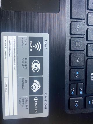 Portátil Acer Aspire 1 Negro Linux 