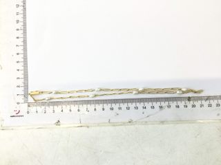 collar oro 18k con piedra con perla 20cm
