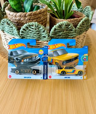 2x Hot Wheels BMW 635 CSI e BMW 2002