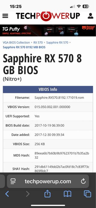 Sapphire RX 570 8GB Nitro+