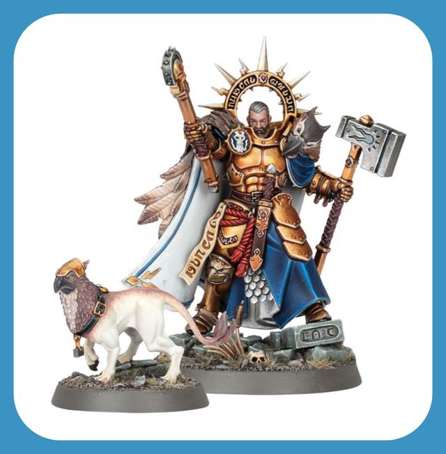 Lord Imperante con grifomastín -Stormcast eternals