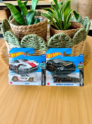 2 Carrinhos Hot Wheels Ford GT e Bentley GT3