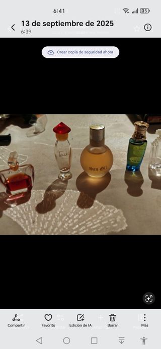 Set in miniatura da collezione di profumi vintage