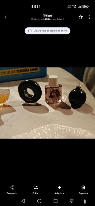Set in miniatura da collezione di profumi vintage