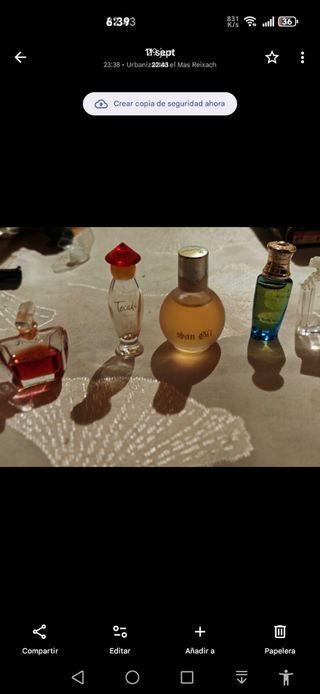 Set in miniatura da collezione di profumi vintage