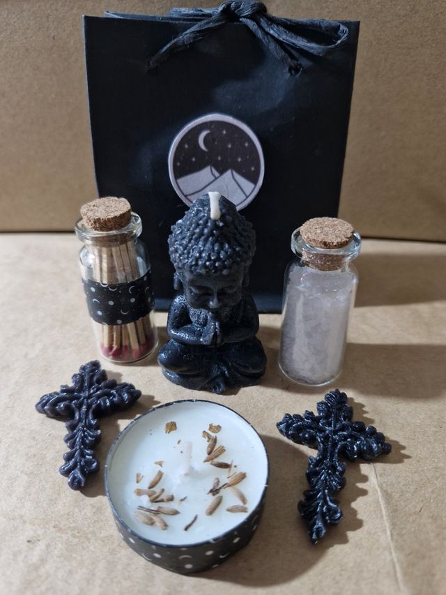 Conjunto de Velas e Itens Esotéricos