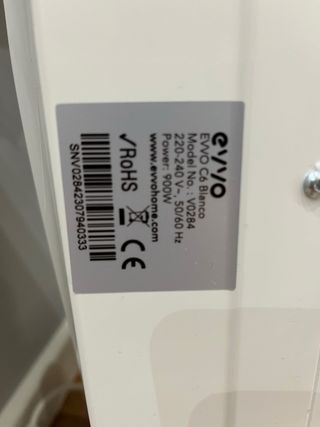 Evo Radiador Emisor Térmico Blanco
