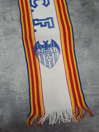 Bufanda Valencia CF Vintage Años 80 Scarf Futbol 