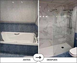Cambio de bañera por plato de ducha