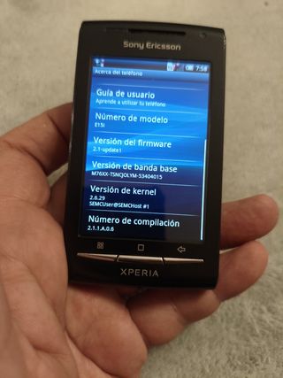 Sony Ericsson Xperia E15i nero. Movistar