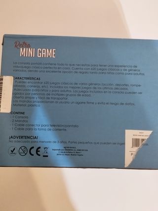 Consola Retro Mini Game Natura 620 Juegos