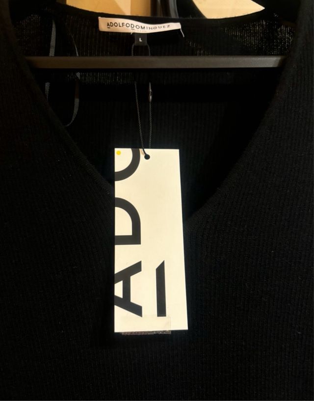 Jersey Adolfo Domínguez Negro Talla L