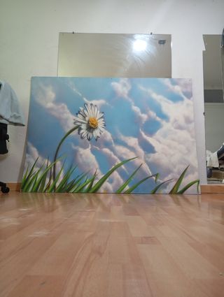 Panel Decorativo Flor y Cielo