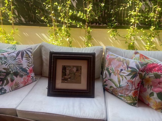 Marco de madera con foto antigua