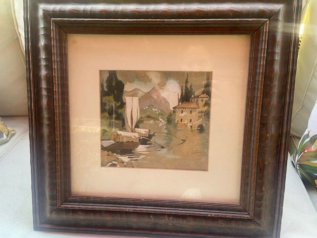 Marco de madera con foto antigua