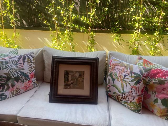 Marco de madera con foto antigua