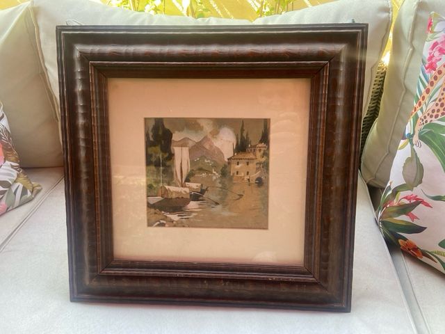 Marco de madera con foto antigua