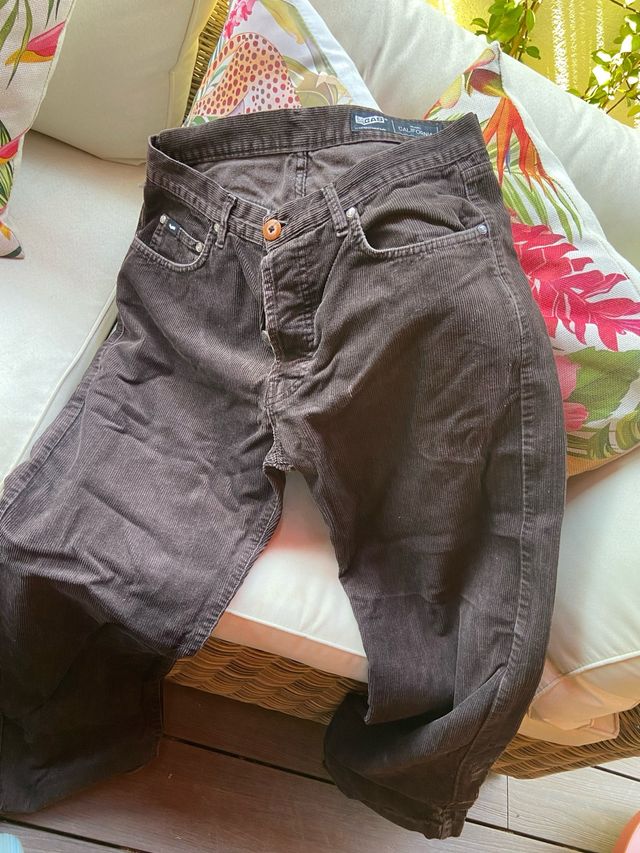 Pantalón de pana GAP hombre gris