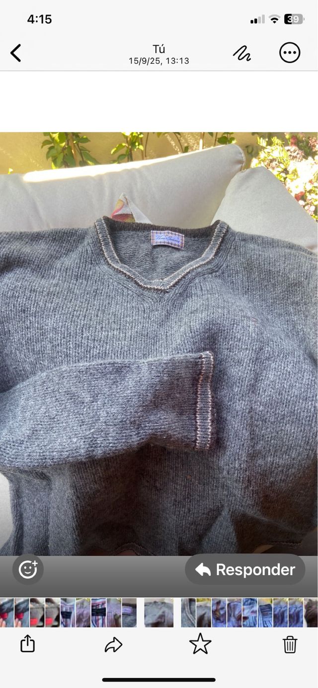 Jersey gris de pana Burberry